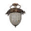 Oak Leaf and Acorn 1 - Light Semi Flush Mount