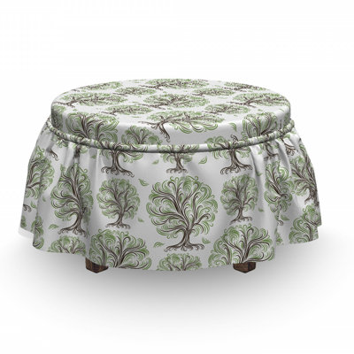 Box Cushion Ottoman Slipcover