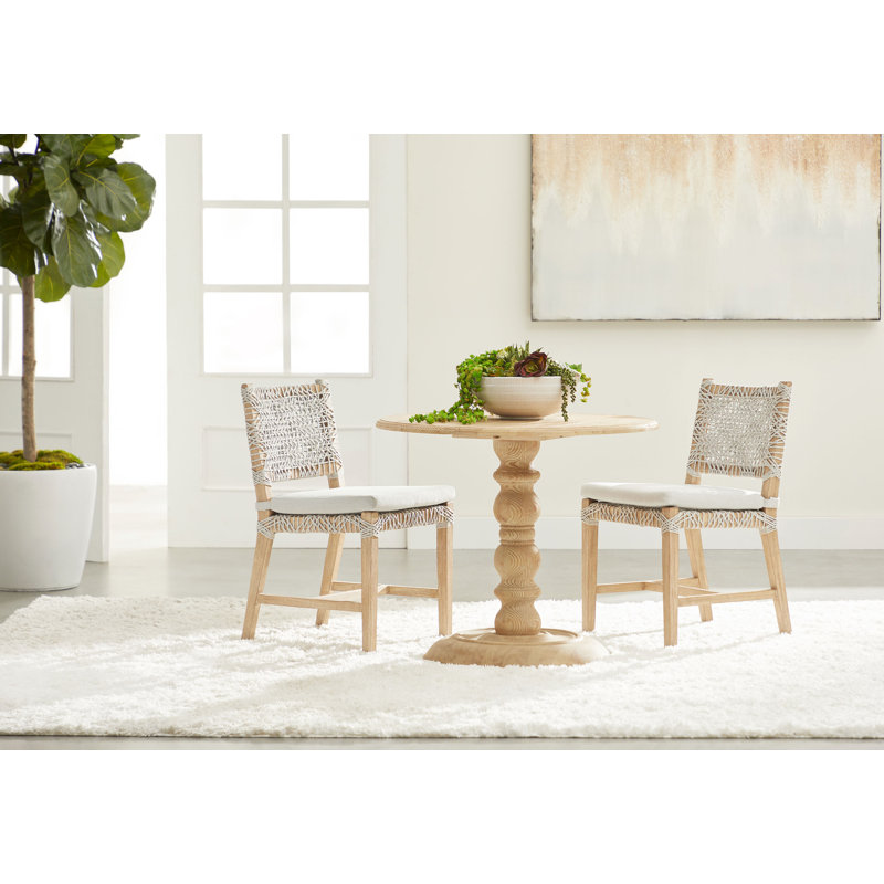Costa 3-Piece Dining Room Set, 3 Pieces: Table, 2 Chairs, 30" H x 35.5" W x 35.5" D