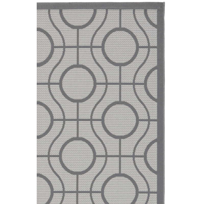Tapis intérieur / extérieur gris Arneshia, Tapis de couloir 2 pi 3 po x 6 pi 7 po