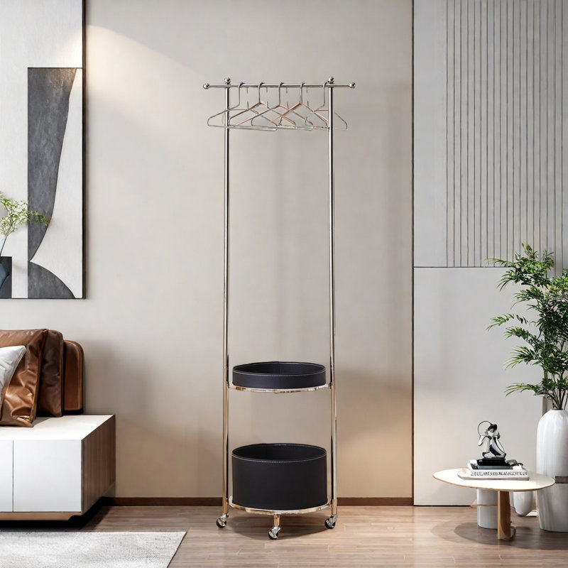 Portemanteau en acier inoxydable poli, Black