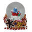 Boule à neige de Noël 5,25 "Musical" Joy "Snowmen and Gingerbread