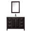 Ensemble de meuble-lavabo simple 48 po avec miroir Daria-97901533-97901535