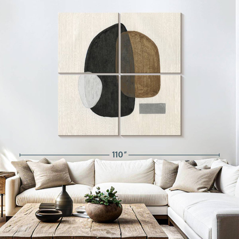 Neutral Stones III, 74" H x 74" W