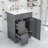 Chic 24-Inch 2 Drawers Bathroom Vanity with Ceramic Sink and Space-Saving Design-90143504-85270376
