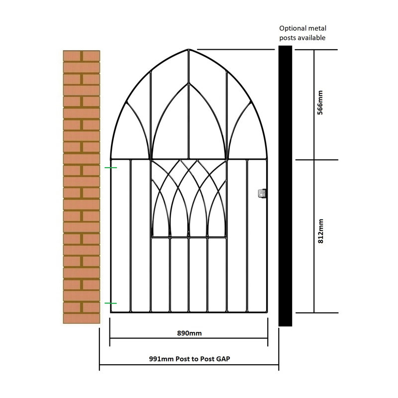 Guero Gate Fencing, 99cm W X 138cm H
