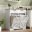 Armoire à linge avec 2 paniers amovibles, armoire à linge inclinable avec 2 tiroirs 