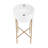 Monaco 16.5" Round Console Sink, White Basin-100946675