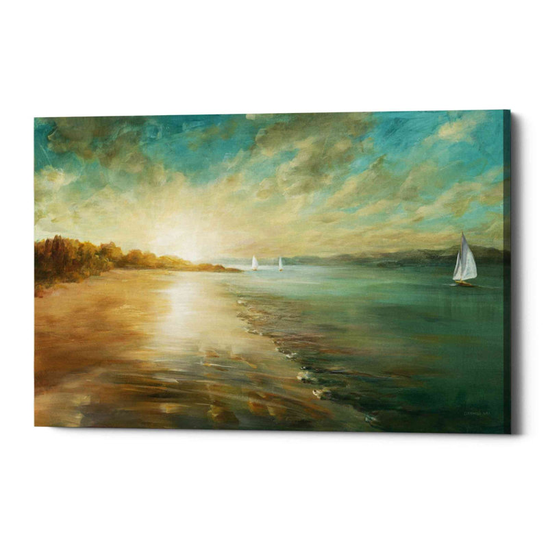 «Coastal Glow» par Danhui Nai, art mural sur toile, 40 po x 60 po