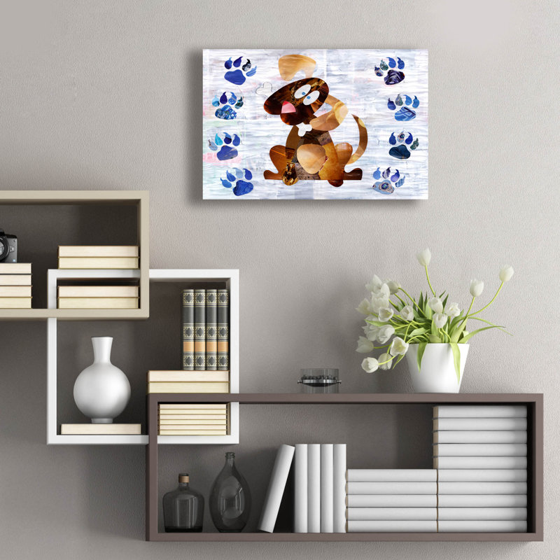 "Chiot" par Artpoptart, H 16 po x l 24 po x P 0,2 po