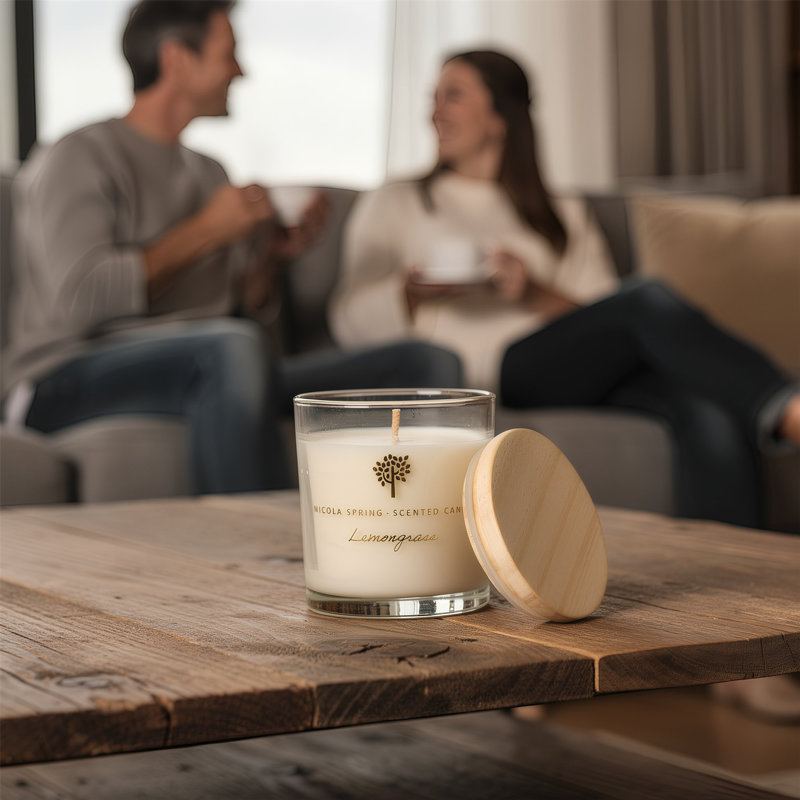 Nicola Spring - 3x Soy Wax Scented Candles - 130g - Green Pomelo & Passion Fruit