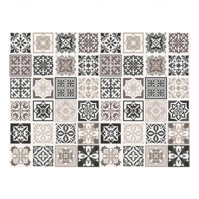 Mediterrranean Peel and Stick Tile Stickers - 15 W x 15 L