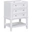 Meuble-lavabo 24 po avec lavabo, armoire de rangement avec tiroir et tablette ouverte, structure en bois massif