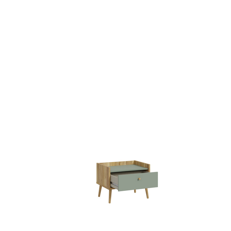 Awilda 1 Drawer Bedside Table