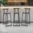 Bar Stool Set of 3 Counter Height Barstools with Back Armless Dining Chairs for Kitchen Island-1112856490