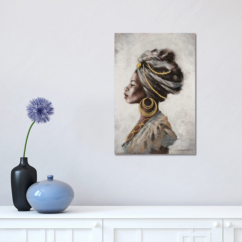 Beauté et force par E.A. Orme - peinture sur toile tendue, H 18 po x l 12 po x 1,5 po