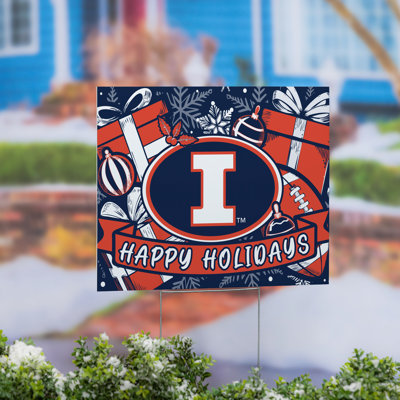 University of Illinois Yard Sign, Holiday