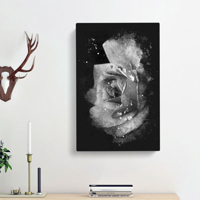 Rose Flower - Wrapped Canvas