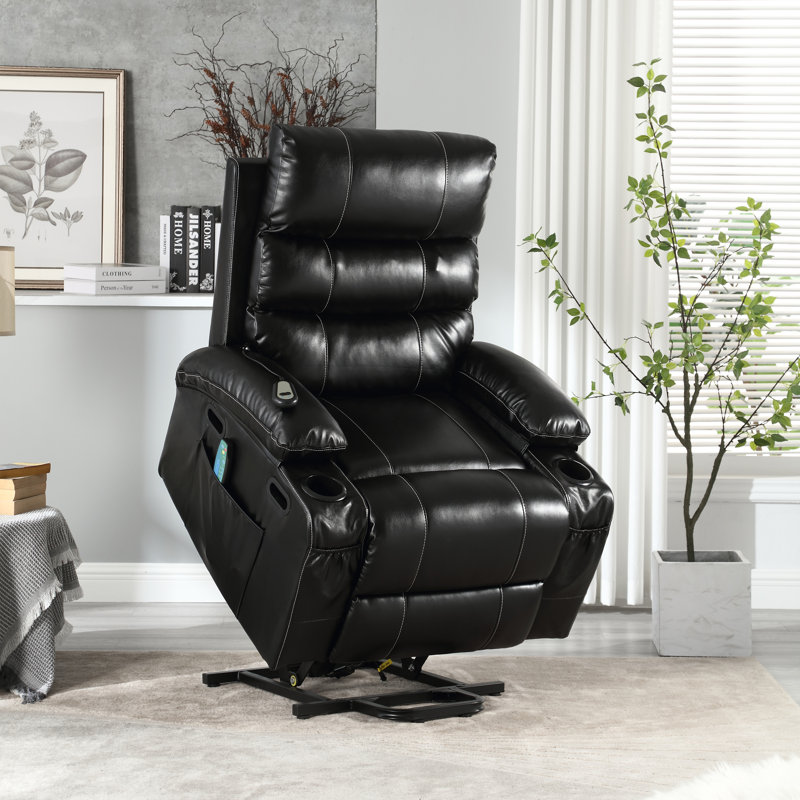 Fauteuil inclinable électrique 21 po Crocker, Noir, noir, noir, noir