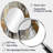Gold And Grey Radical Simplicity I - Gold Mid-Century Oval Wall Mirror-601562688