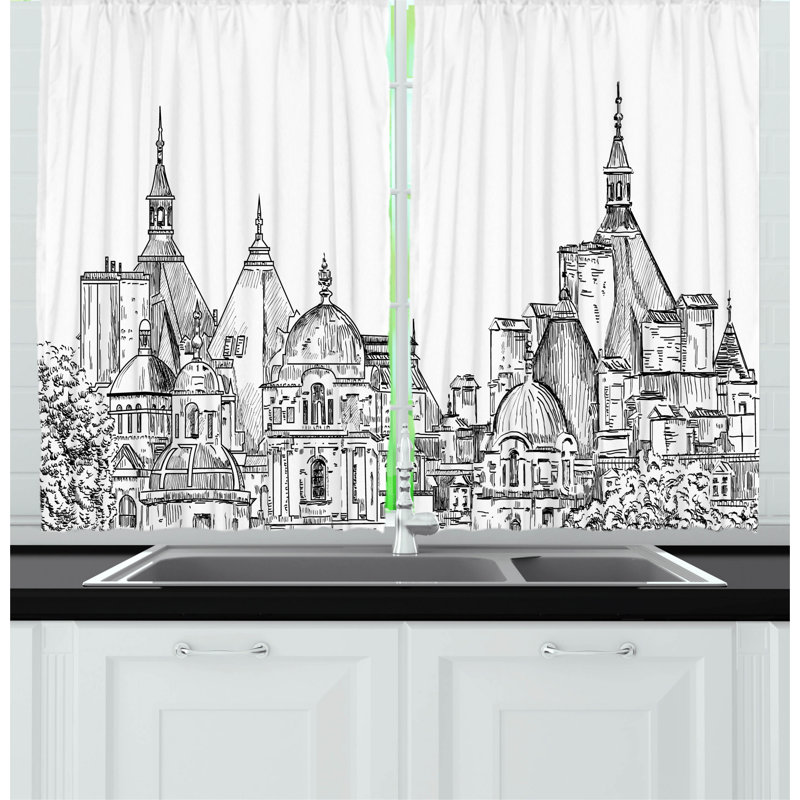 Pointed Kitchen Curtain