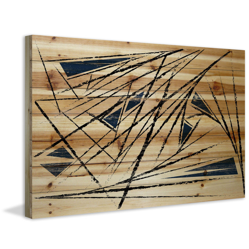 « lines of frustration », impression sur bois, 24 po x 36 po