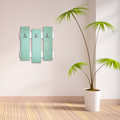 Portemanteaux mural blanc / vert Carsdale