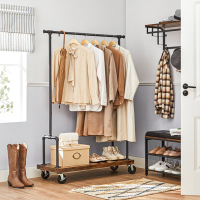 Lassel Adjustable Rolling Clothing Rack