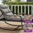 Outdoor Rocking Chair With Soft Thick Cushion