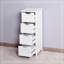 Armoire de rangement pour salle de bain, armoire autoportante avec tiroirs