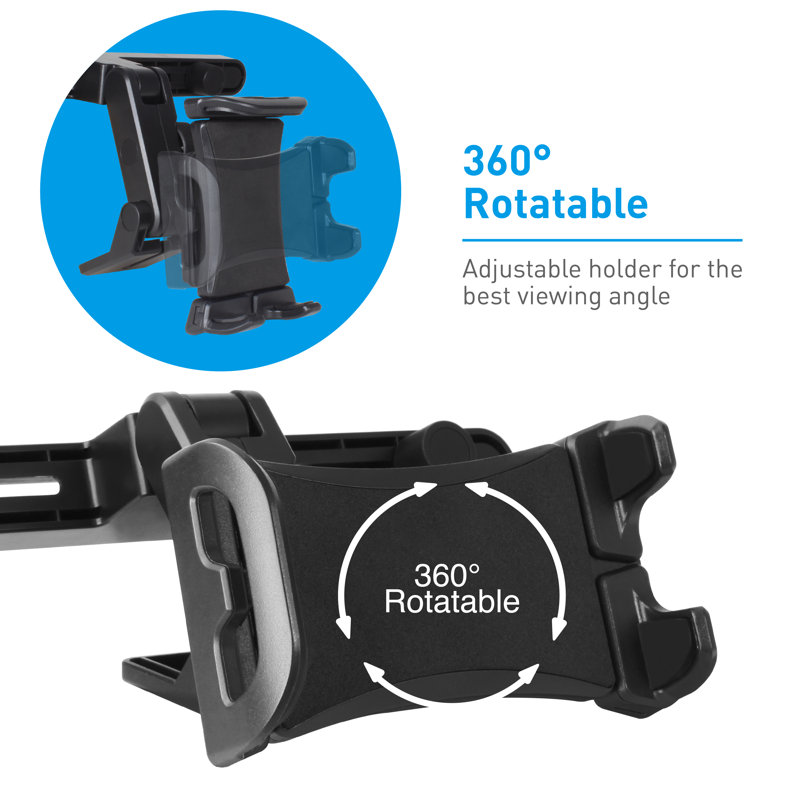 Système de fixation de siège d’auto ajustable pour tablette/iphone