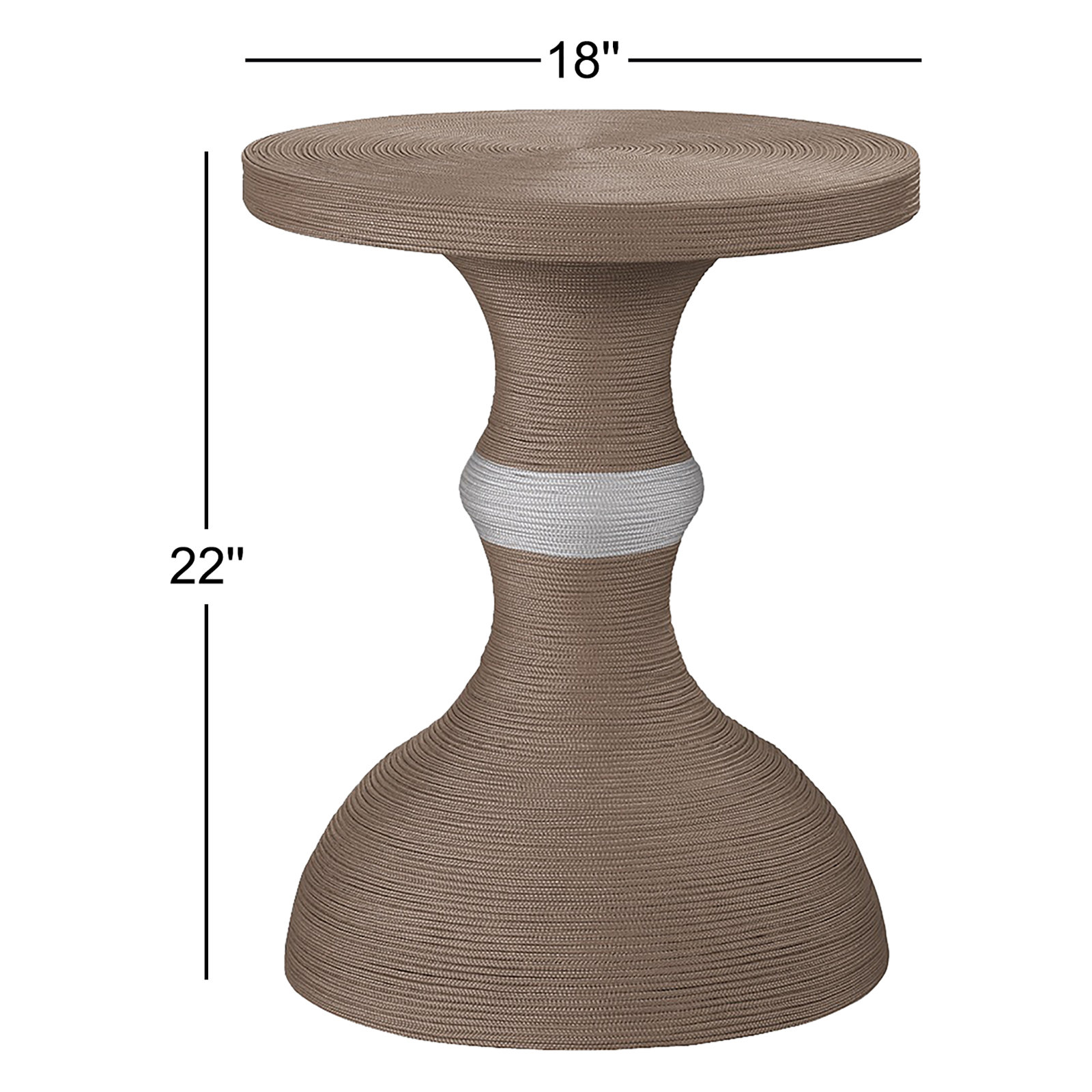 18'' Plastic / Acrylic Outdoor Side Table