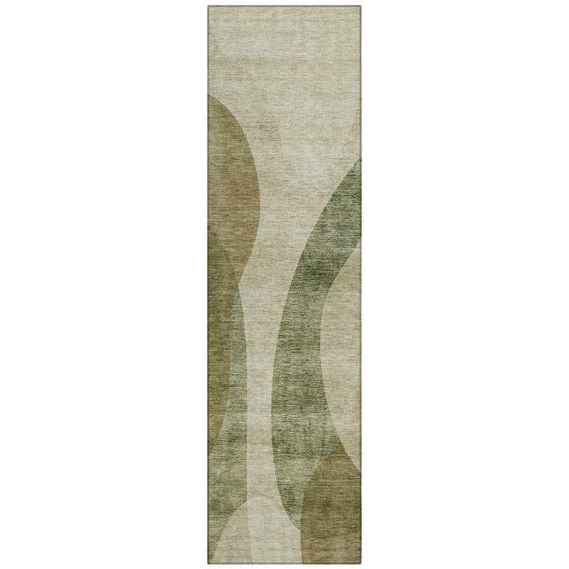 Fargo Washable Abstract Indoor / Outdoor Rug, Runner 2'3" x 7'6"