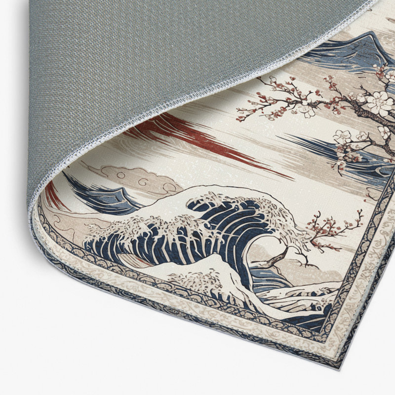 Tapis intérieur et extérieur Blossom Reflection, Rectangle 5 pi x 7 pi