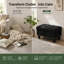 Upholstered Linen Storage Footstool