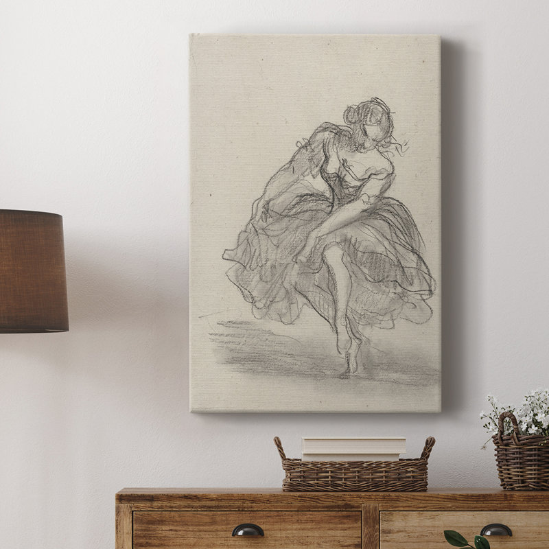 Croquis rétro LV - galerie Cavas, H 48 po x l 32 po