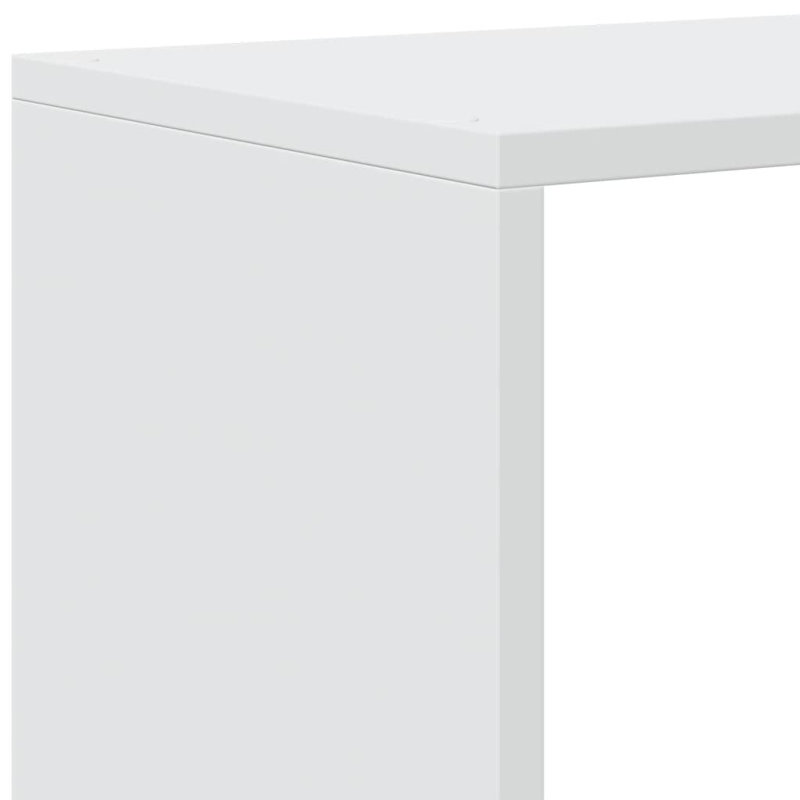 Saphronia Bookcase, (4 Shelves) 131.5cm H x 131.5cm W x 29cm D, White