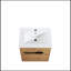 Meuble-lavabo sur pied simple avec plateau en céramique 24 po Jakyre