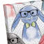 Art sur toile hipster bunnies Blevins-1793168373