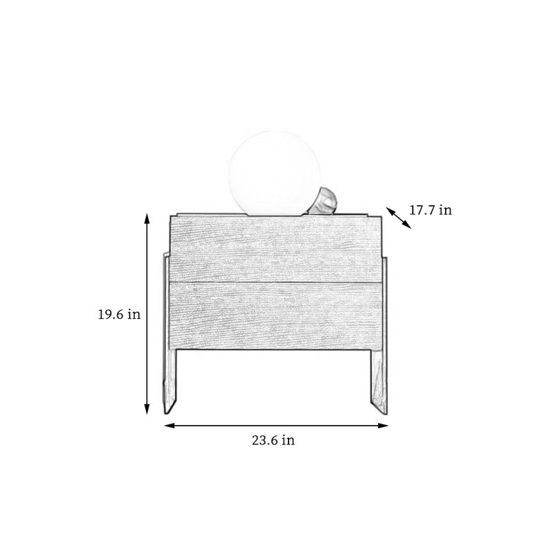 Minimalist Black Nightstand