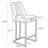 Irvona Upholstered Counter Stool with Metal Frame-1539887940