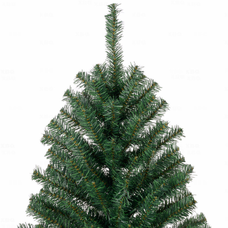 Sapin de Noël artificiel mince 8 'non éclairé, branches réalistes, 1168 pointes de branches, H 7 pi 9 po, Vert