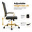 Fauteuil de bureau en cuir Humairaa-1103856413