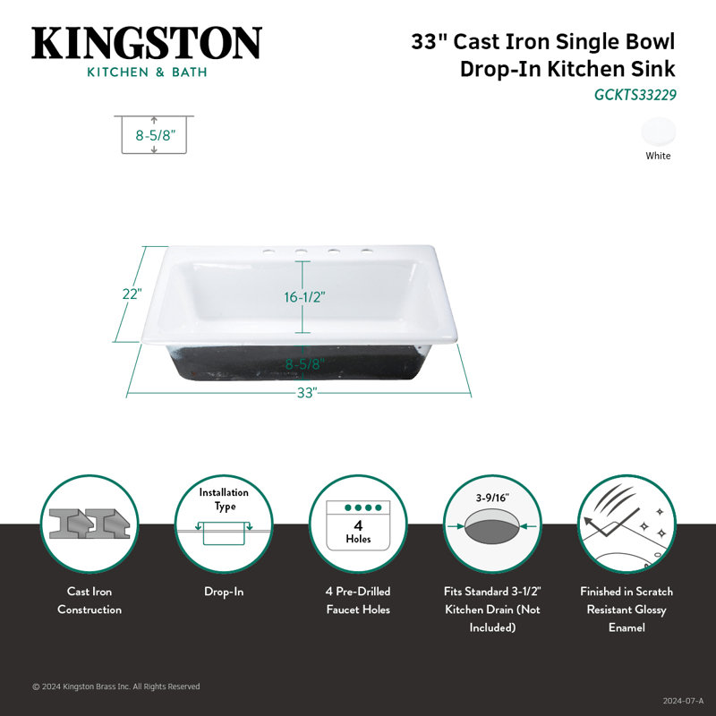 Évier de cuisine Kingston