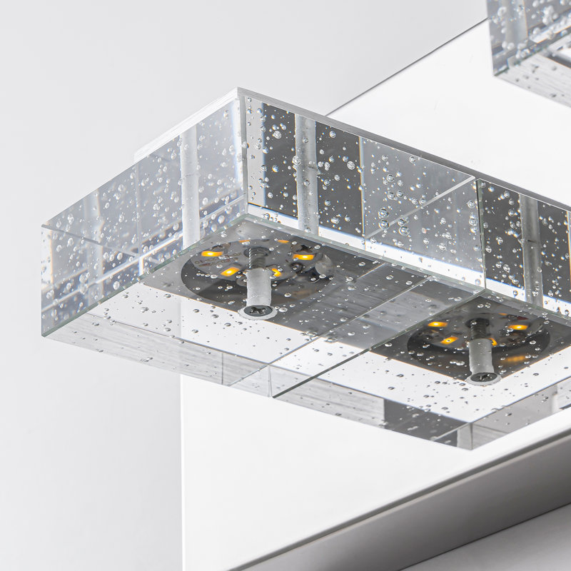 Éclairage pour salle de bain à intensité variable en cristal 3 lumières Cortlyn