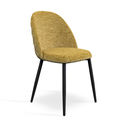Velvet Upholstered Side Chair