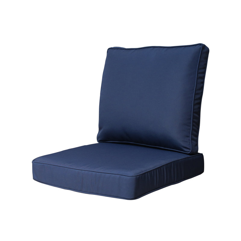 Outdoor 4'' Seat / Back Cushion, Navy