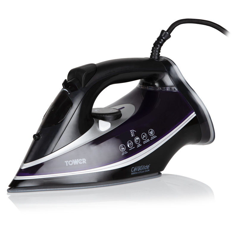 Tower Ceraglide 3100W Non Stick Soleplate Iron