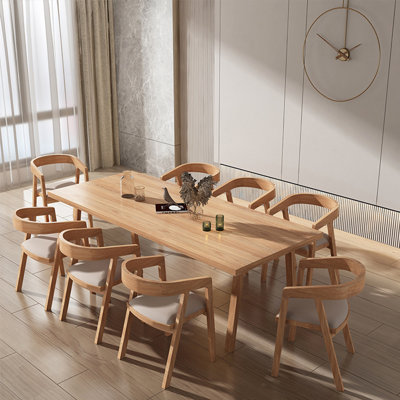 Nordic style full solid wood dining table set
