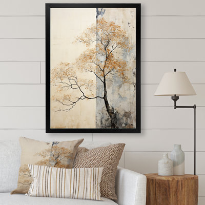 " Beige Tree Pine Tranquillity II "